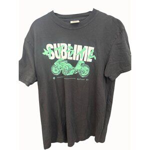 Sublime Akira motorcycle anime Security Defcon 33 Black T-Shirt Size M